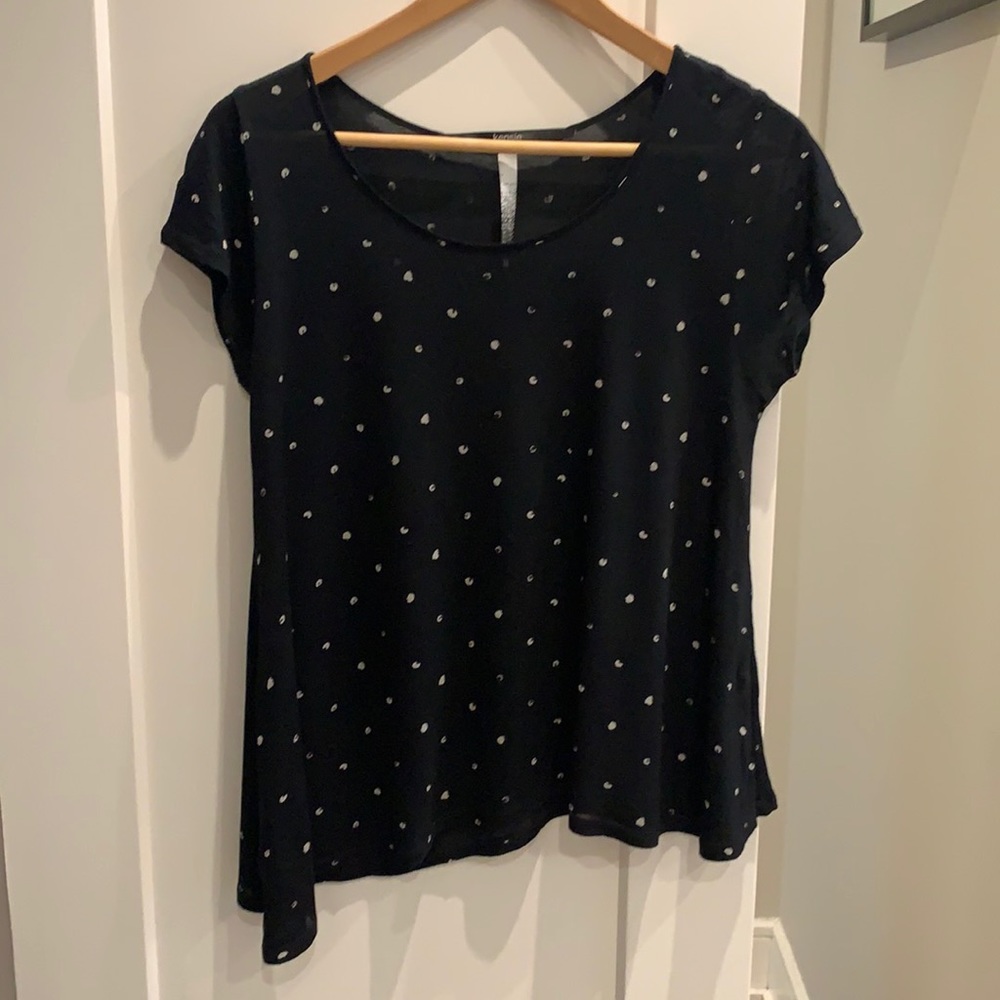 KENSIE asymmetrical lightweight tee